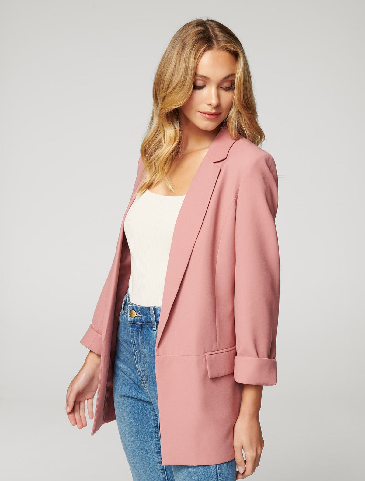 Ava BF Blazer Rose Dawn