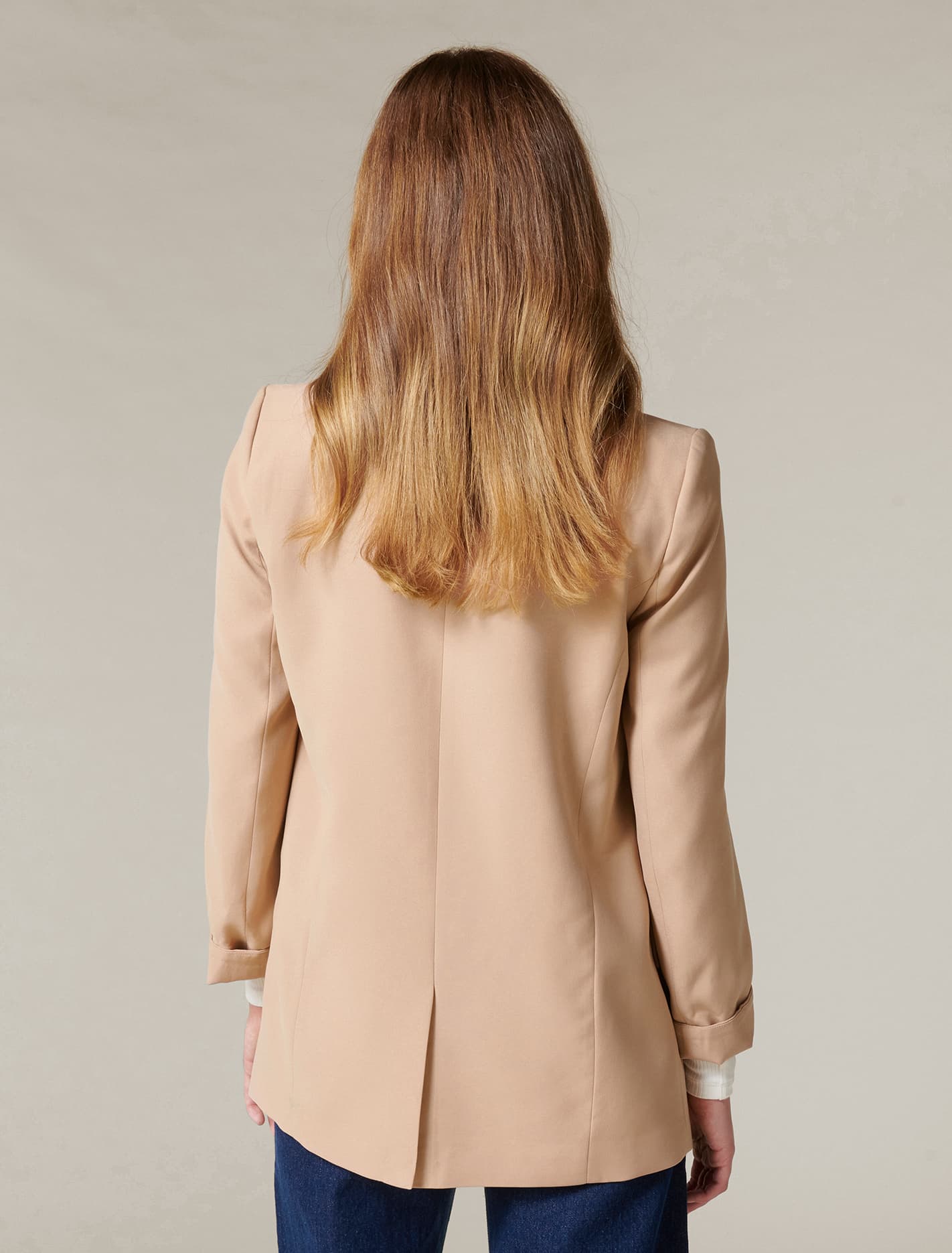Ava Boyfriend Blazer Camel