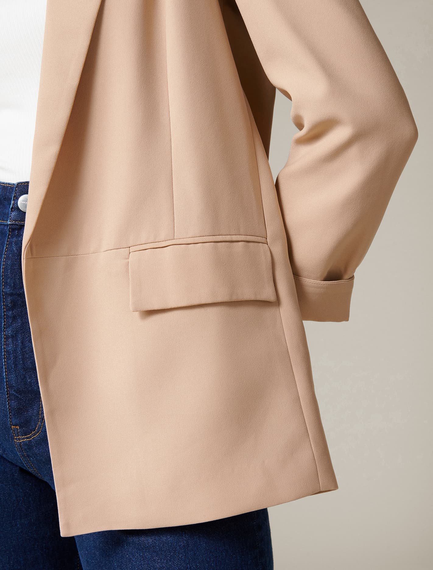 Ava Boyfriend Blazer Camel