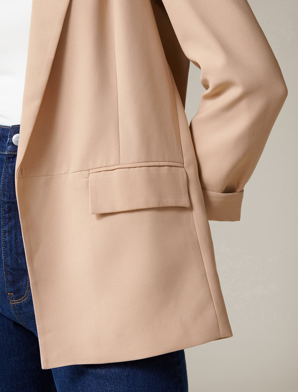 Ava Boyfriend Blazer Camel