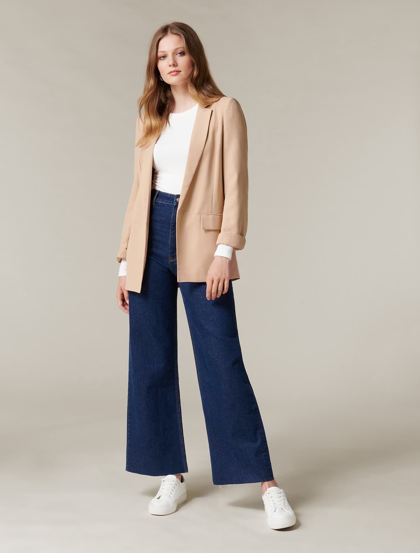 Ava Boyfriend Blazer Camel