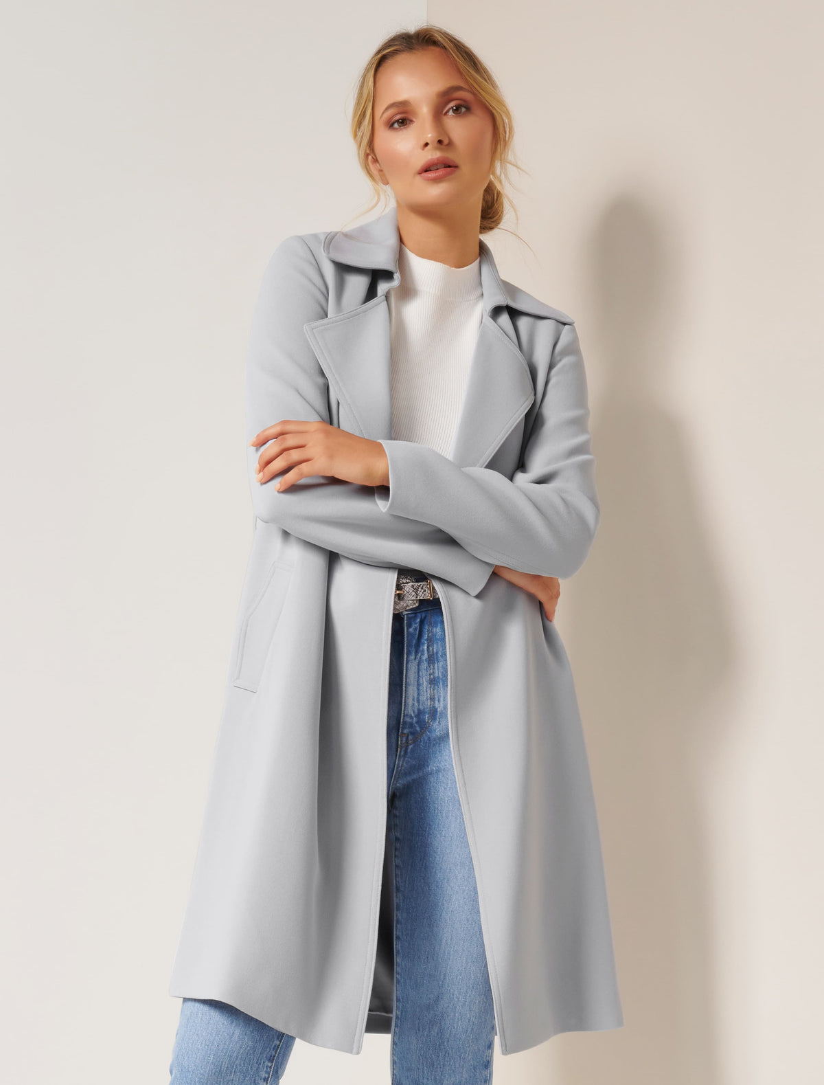 Mona Trench Coat Blue