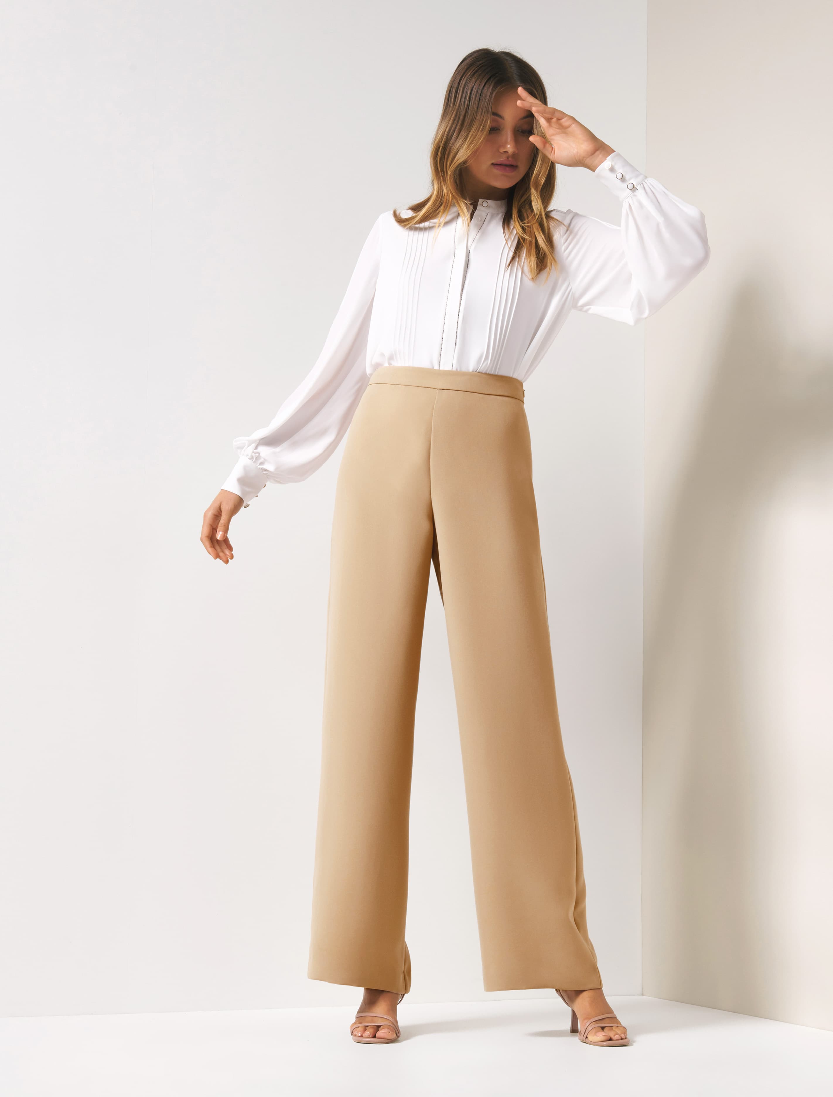 Elle Wide Leg Pant Camel