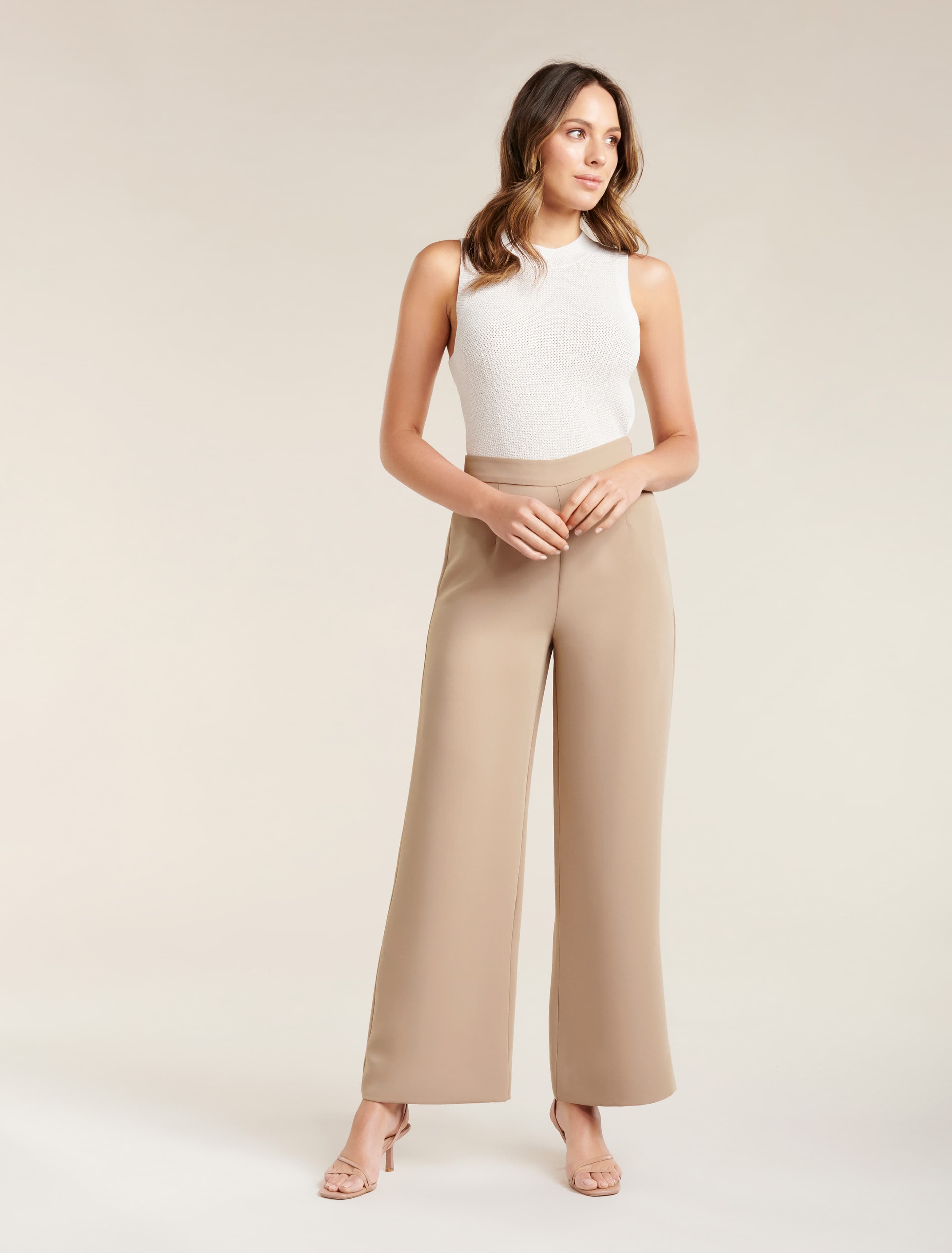 Elle Wide Leg Pant Camel