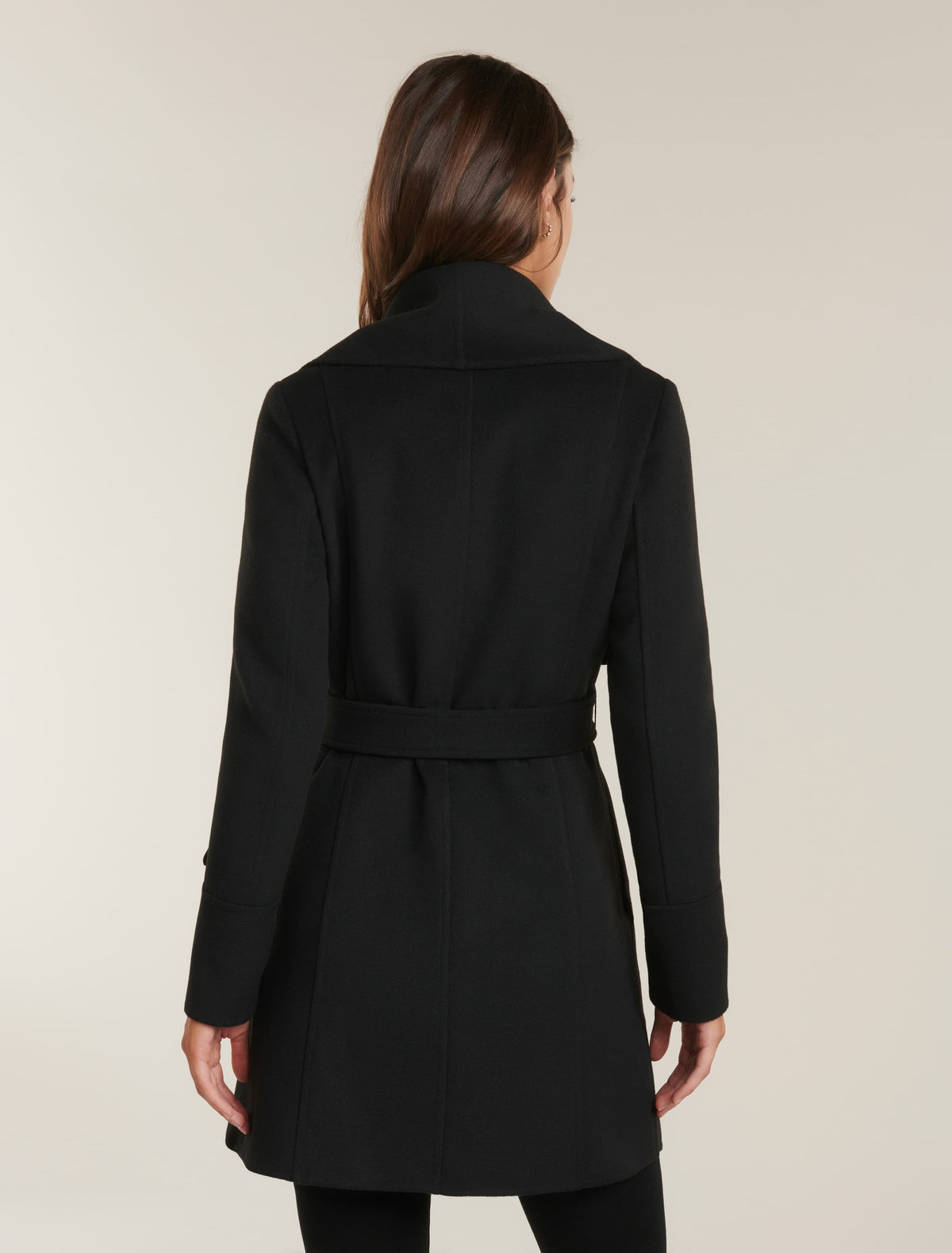 Willow Wrap Coat Black