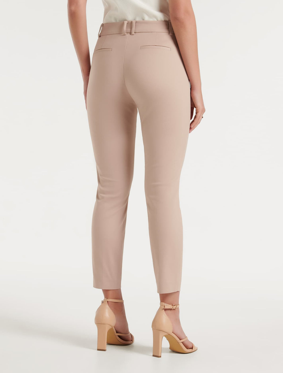 Grace 7/8th Slim Pants Beige Rose