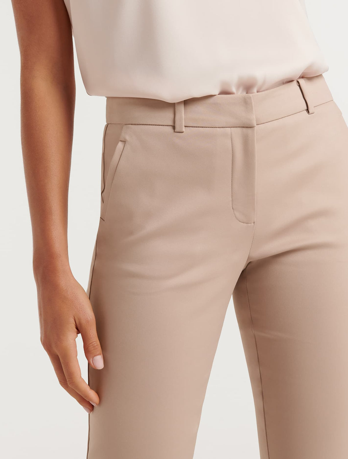 Mindy Petite 7/8th Slim Pants Fawn