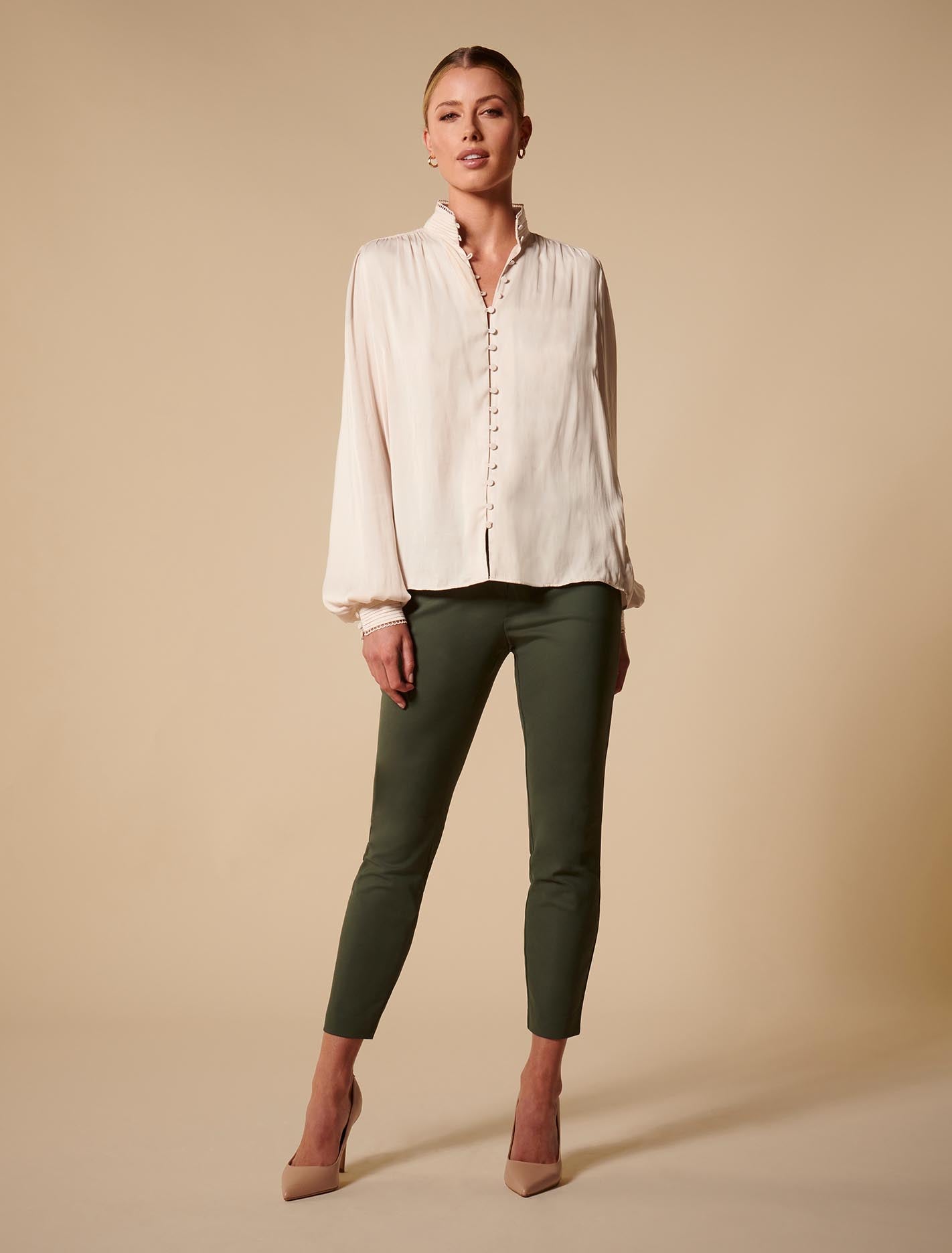 Grace 7/8th Slim Pants Poison Ivy
