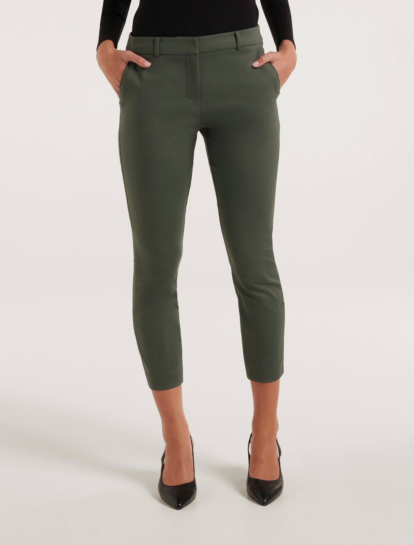 Grace 7/8th Slim Pants Poison Ivy