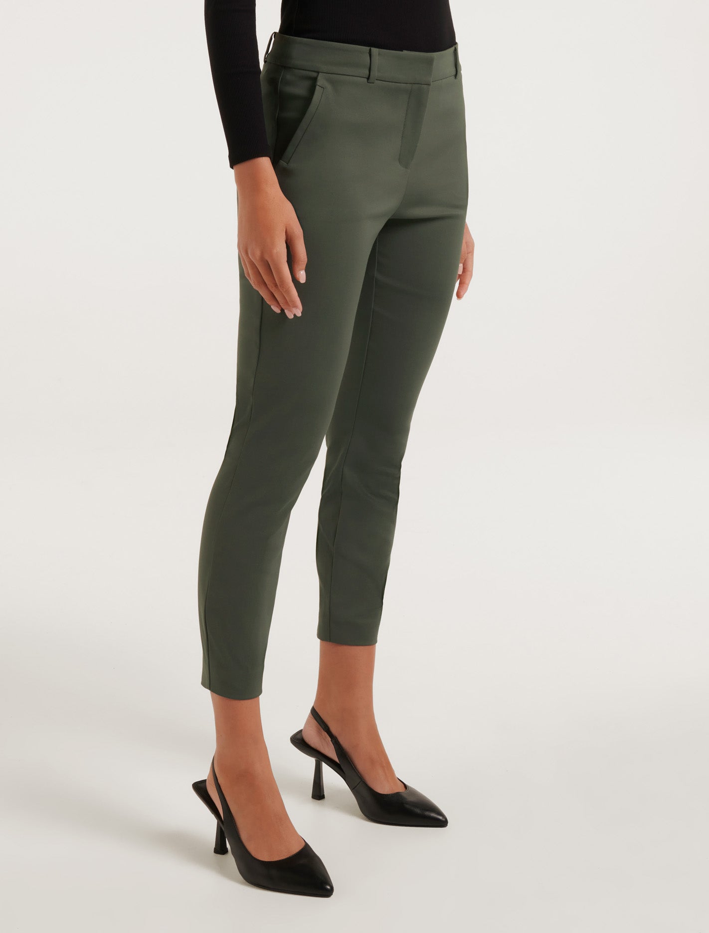 Grace 7/8th Slim Pants Poison Ivy