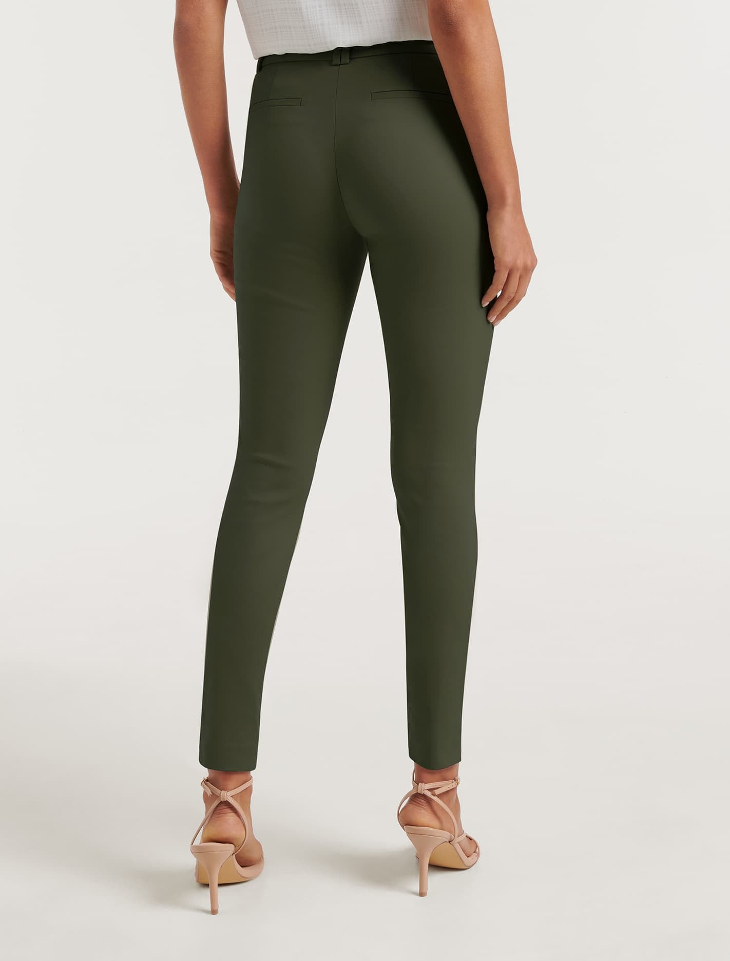 Grace 7/8th Slim Pants Leaf Green