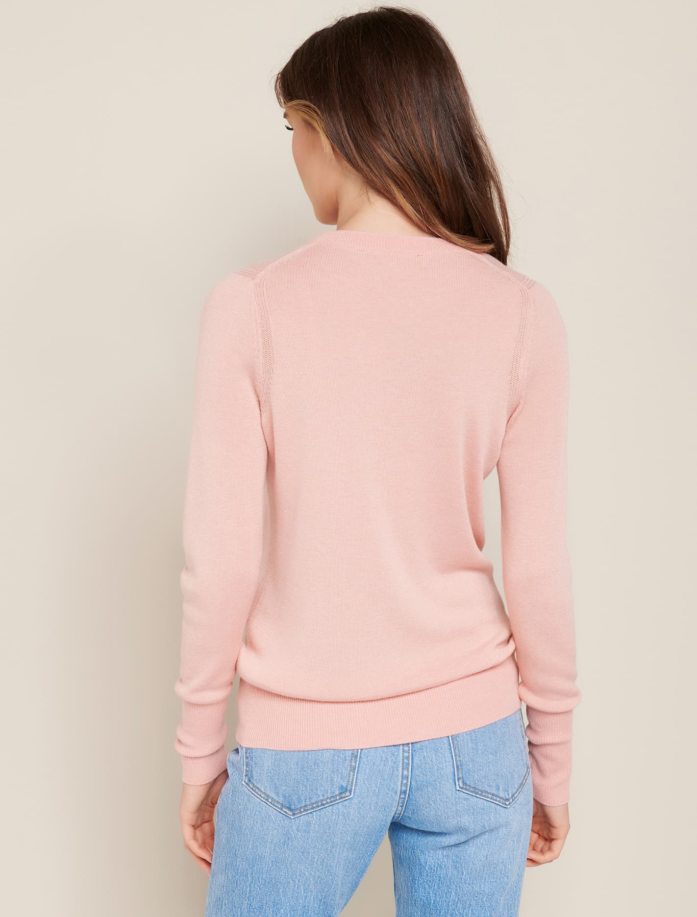 Helena Crew Neck Jumper Coral