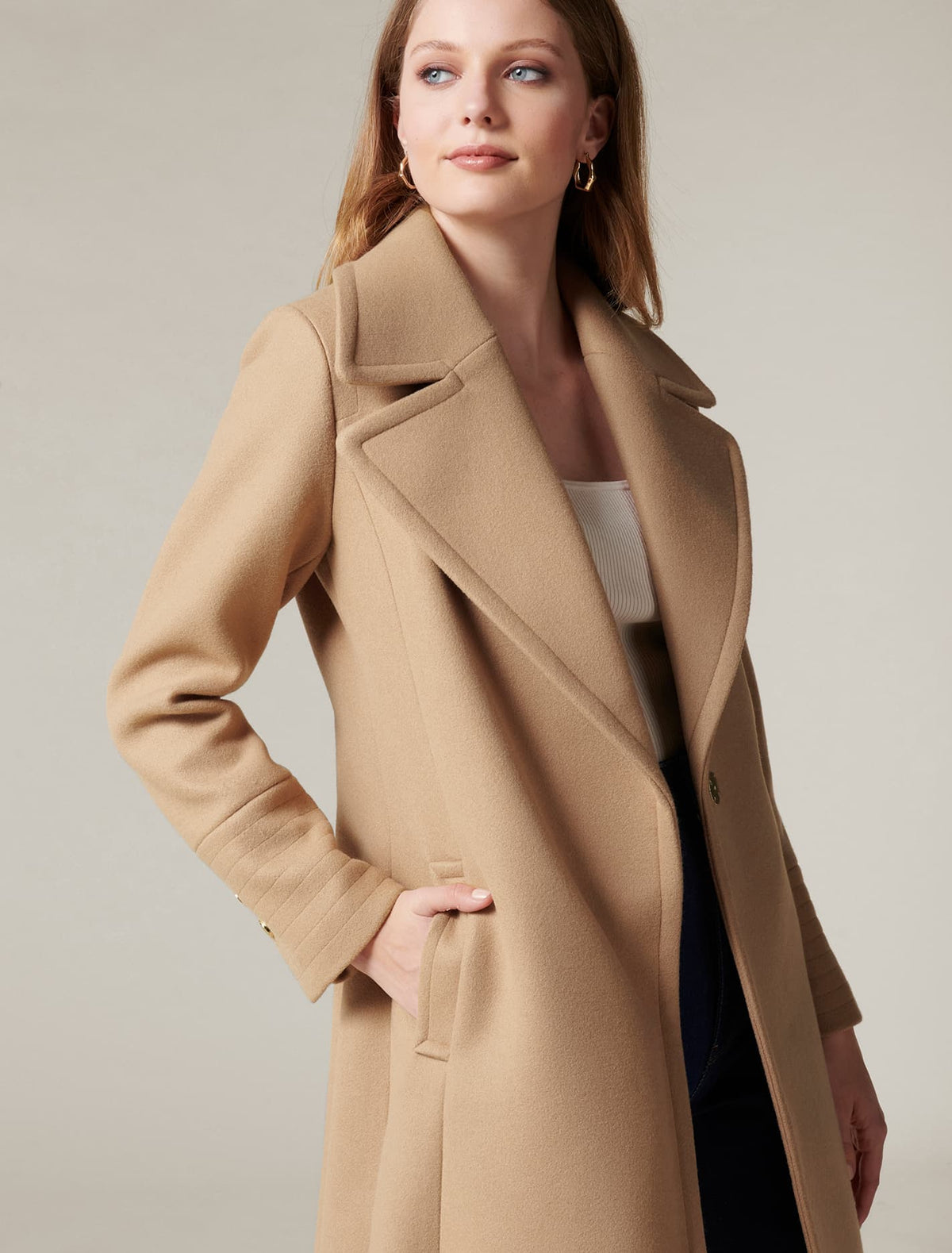 Bambie wrap coat Camel