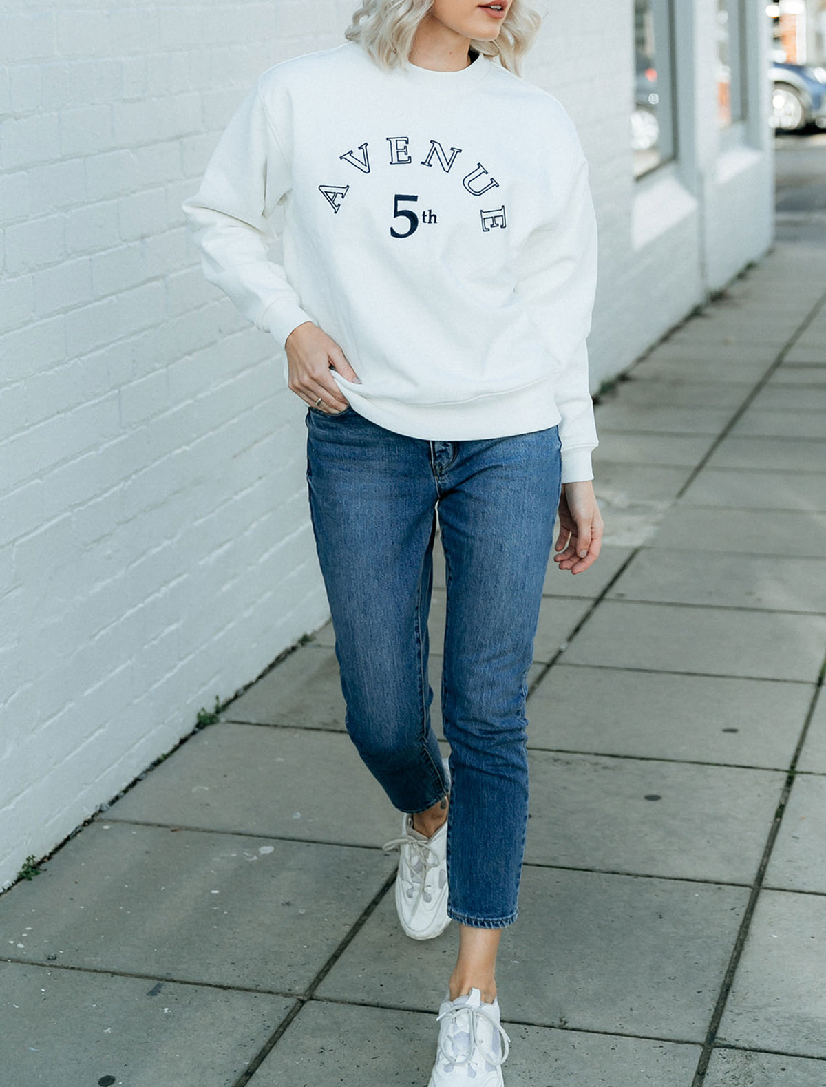 Sloan Slogan Sweat Porcelain