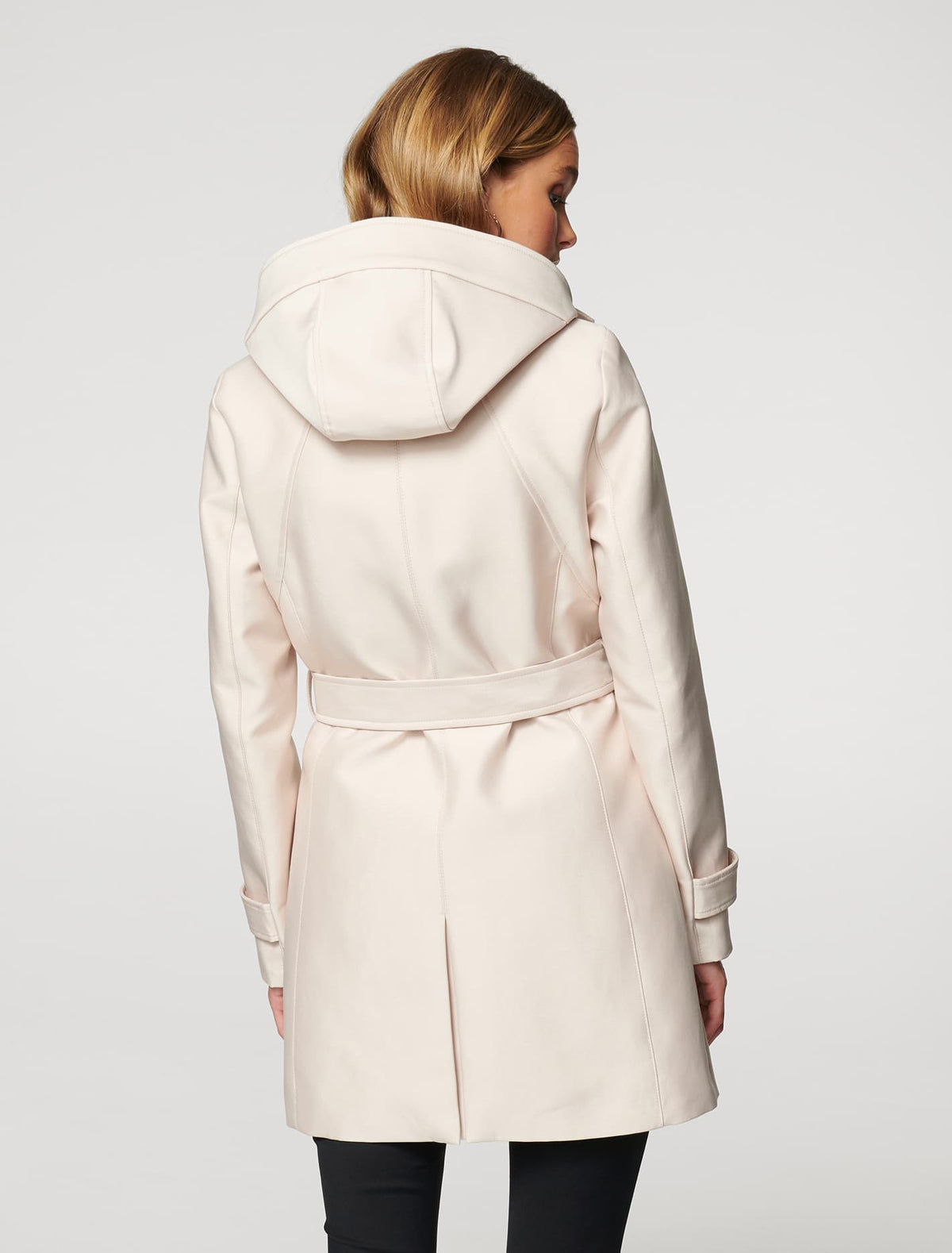 Chloe hooded trench Stone