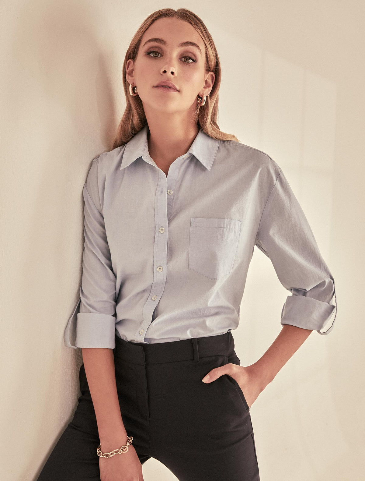 Leilani Chambray Shirt Blue