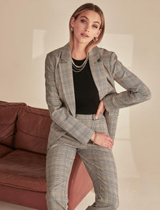 Olivia check blazer