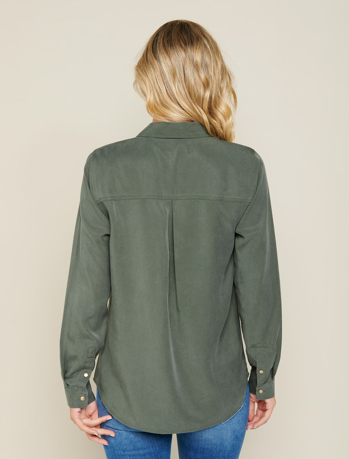 Linda Long-Sleeve Shirt Khaki