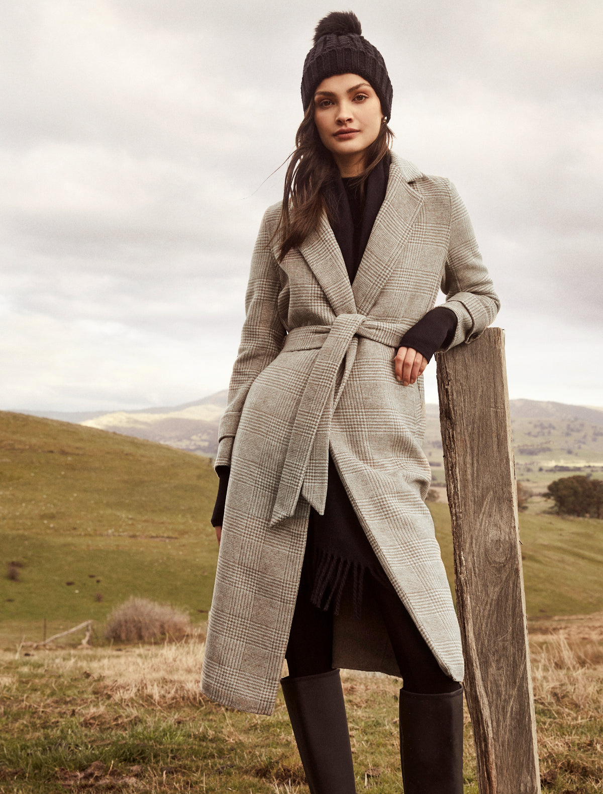 Bella Check Coat