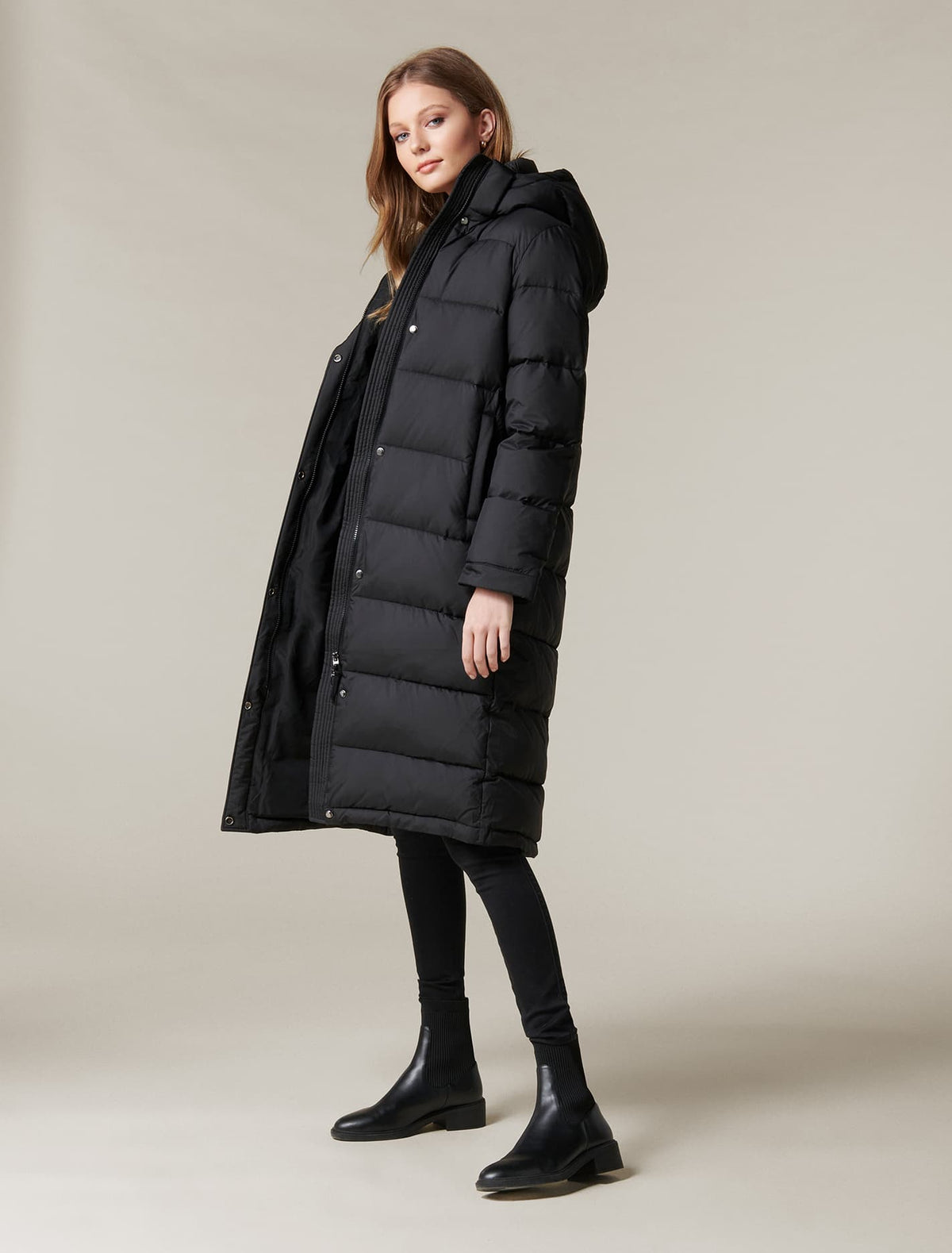 Natasha Long puffa Black