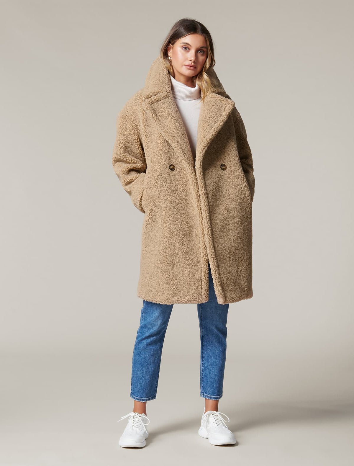 Bella Borg coat Biscuit