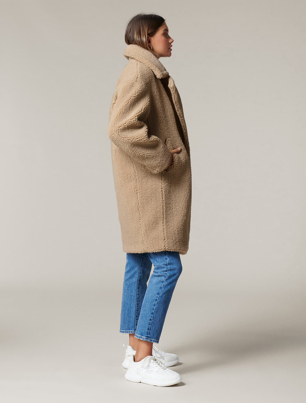 Bella Borg coat Biscuit