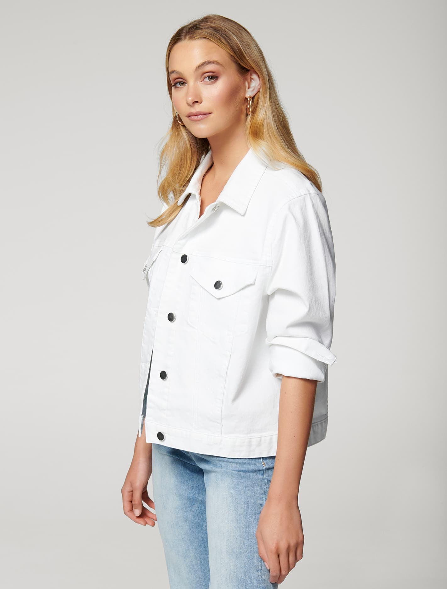 Hanna Denim Jacket FLORENCE WHITE