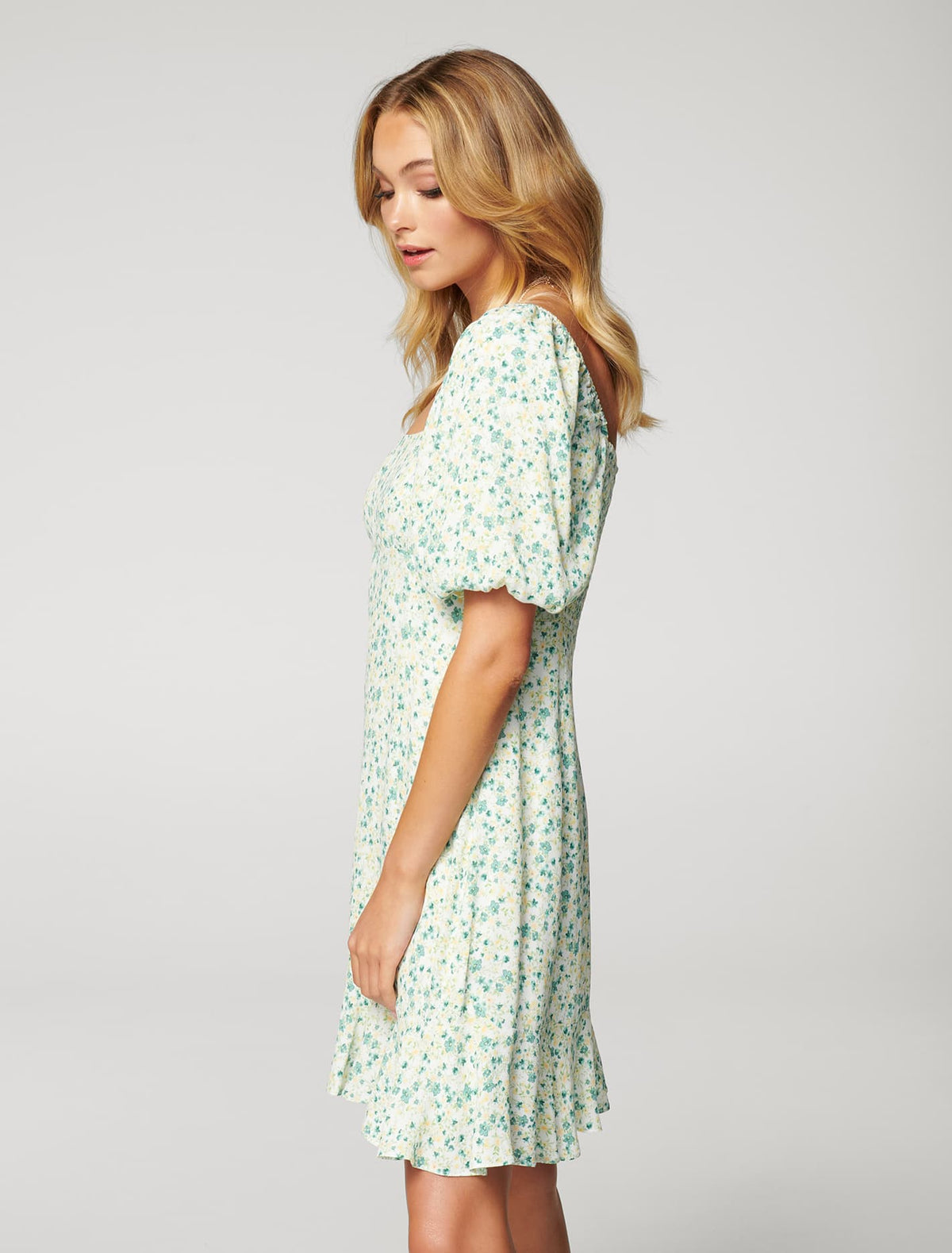 Veronica Puff Sleeve Sun Dress Riviera Ditsy