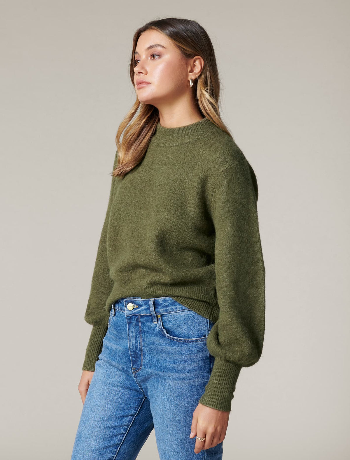 Krissie Brushed Knit Jumper Oregano