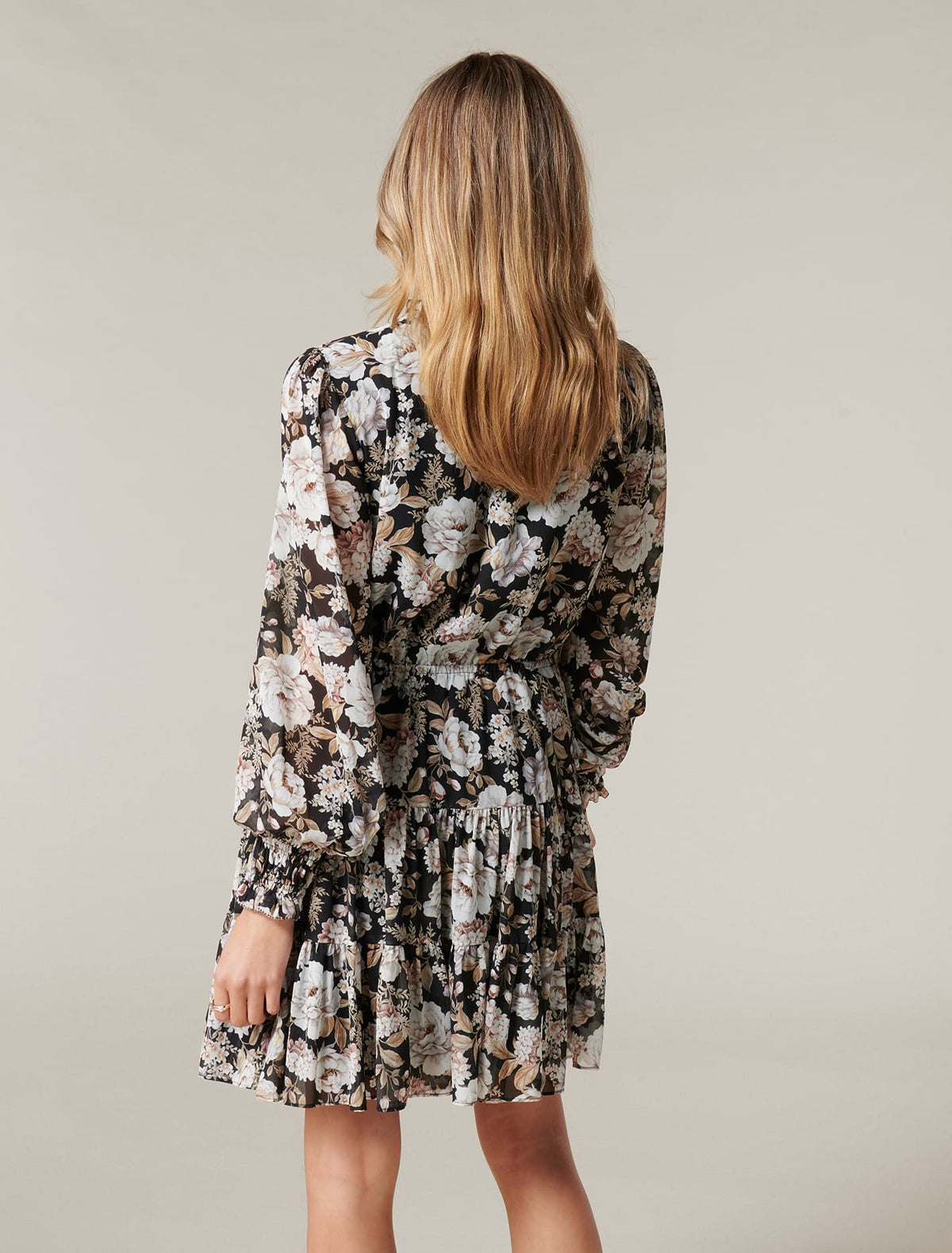 Hunter Tiered Skater Dress Blackburn Floral