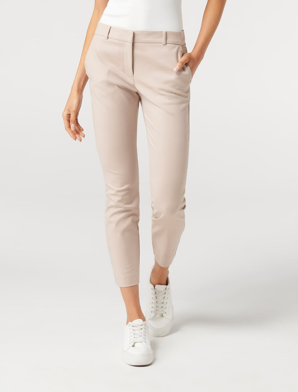 Grace 7/8th Slim Pants Beige Rose