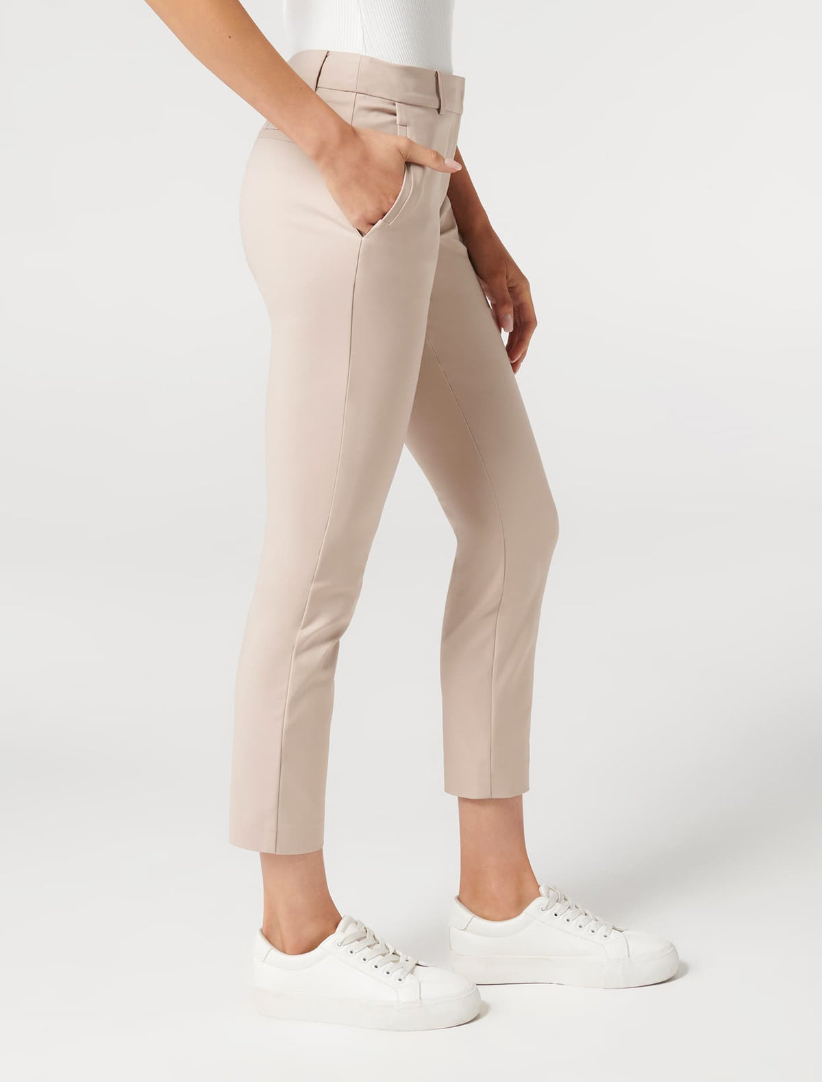Grace 7/8th Slim Pants Beige Rose