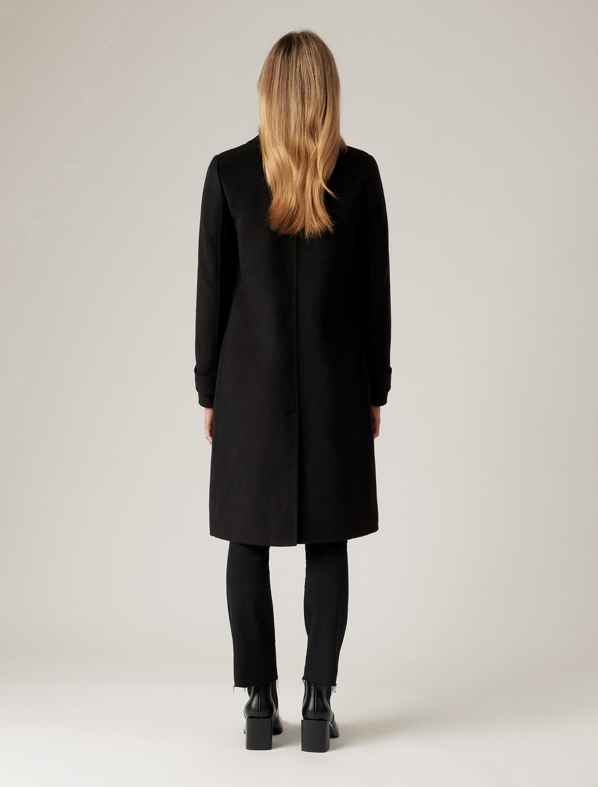 Jane felled coat Black