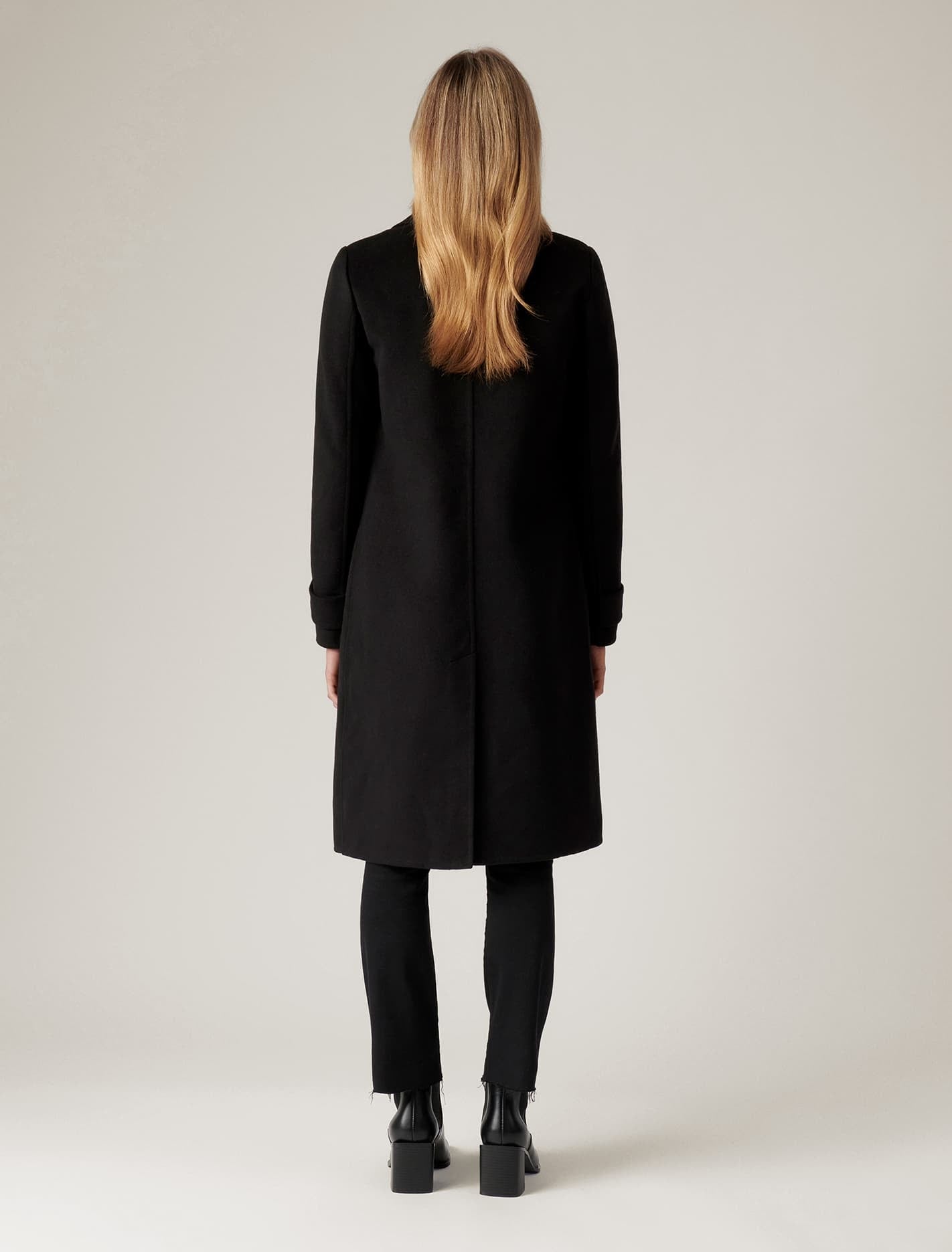 Jane felled coat Black