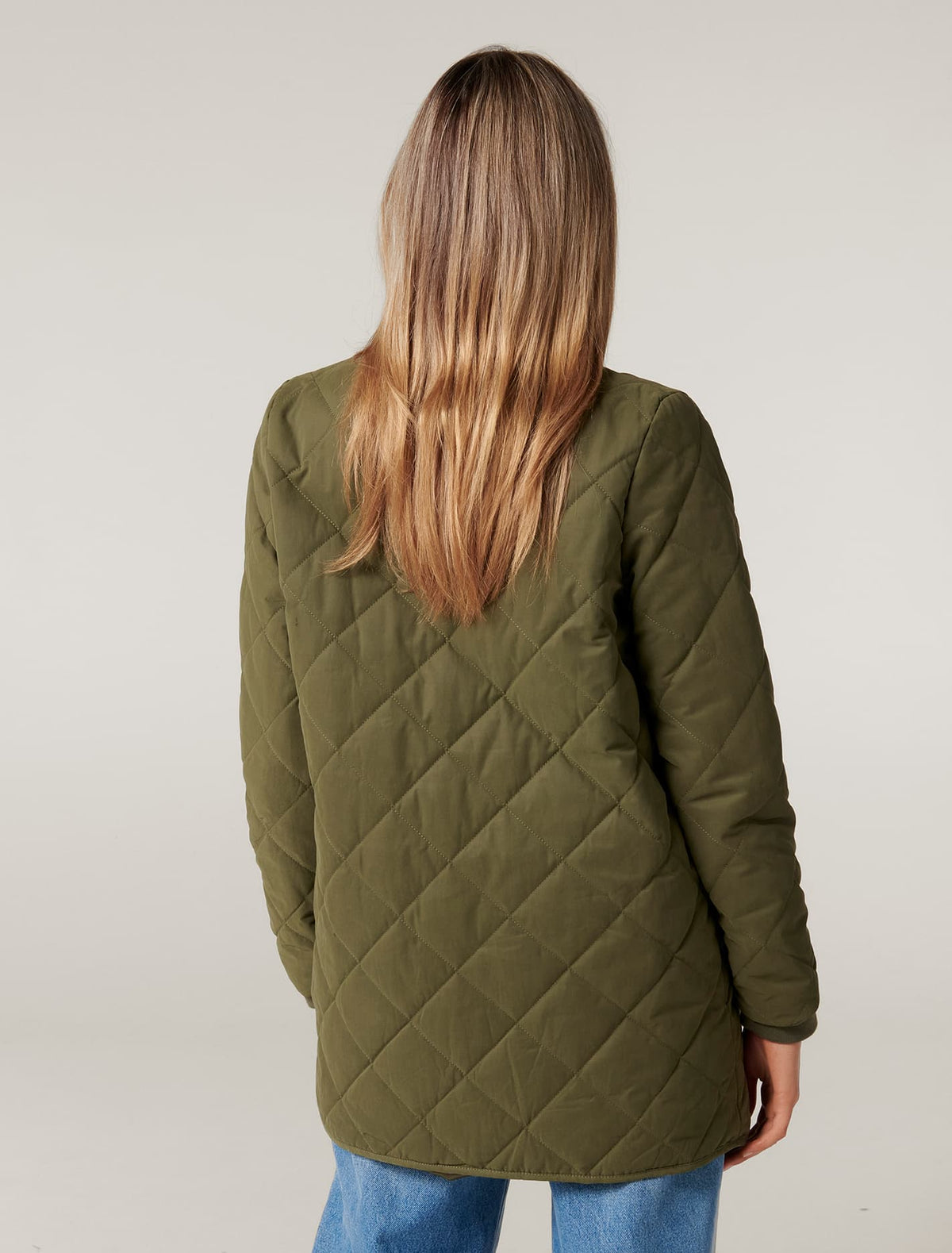 Lauren quilted bomber Khaki