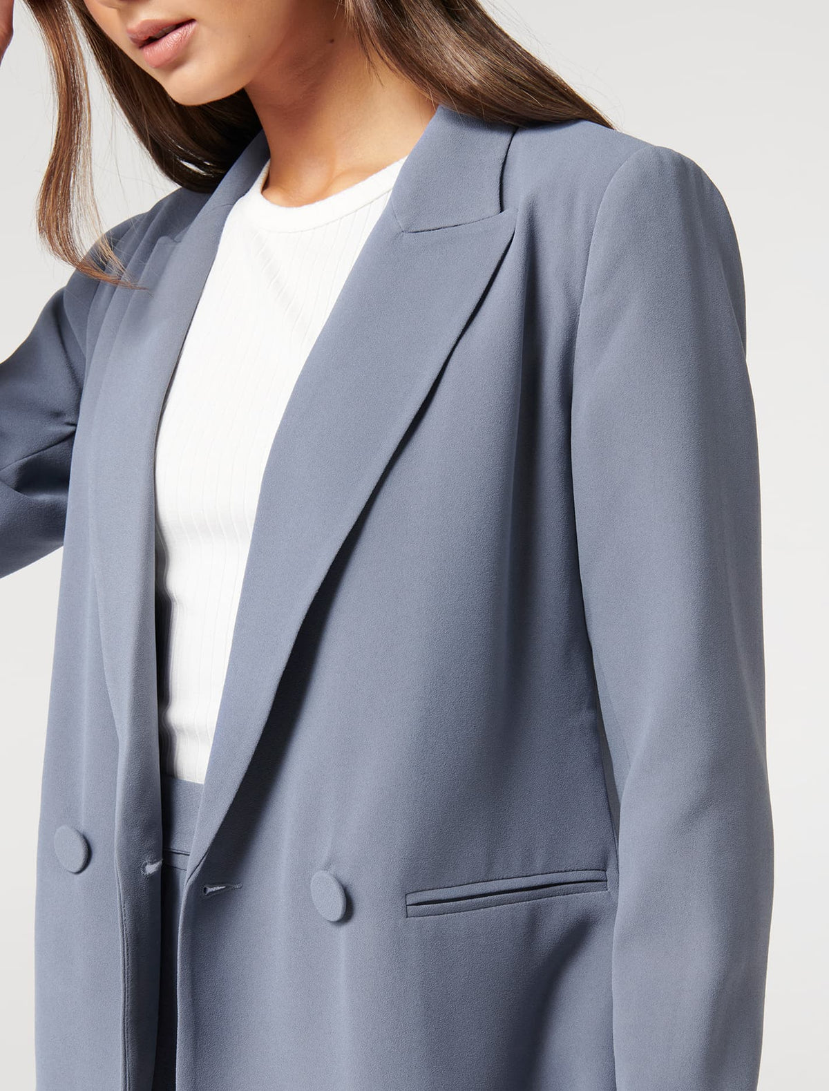 Penny Petite Oversized Blazer  Workwear Blue