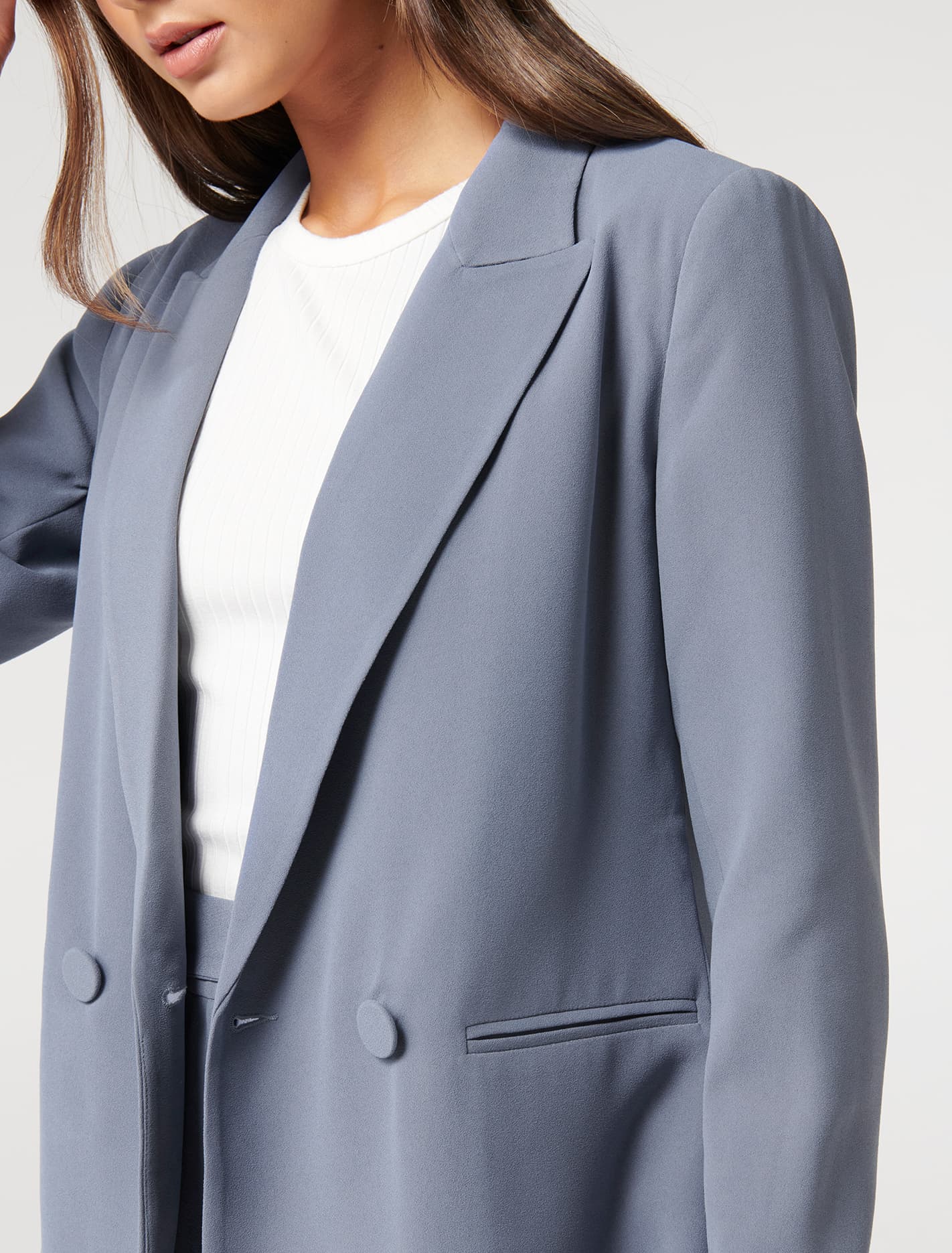 Penny Petite Oversized Blazer  Workwear Blue