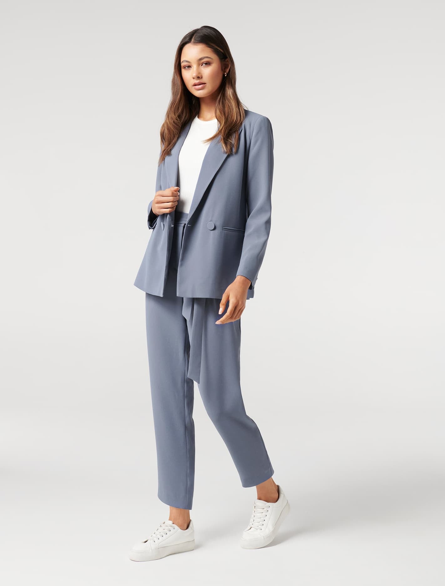 Penny Petite Oversized Blazer  Workwear Blue