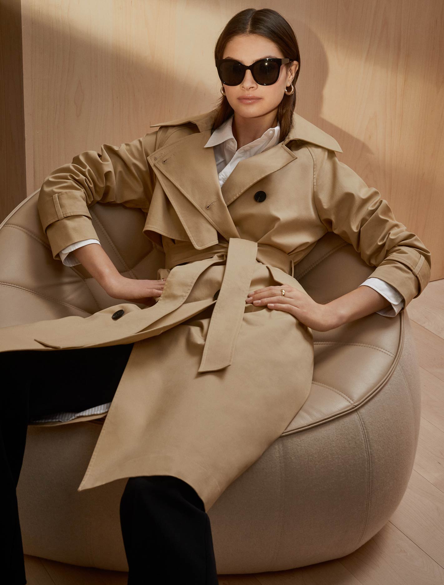Frankie trench Camel