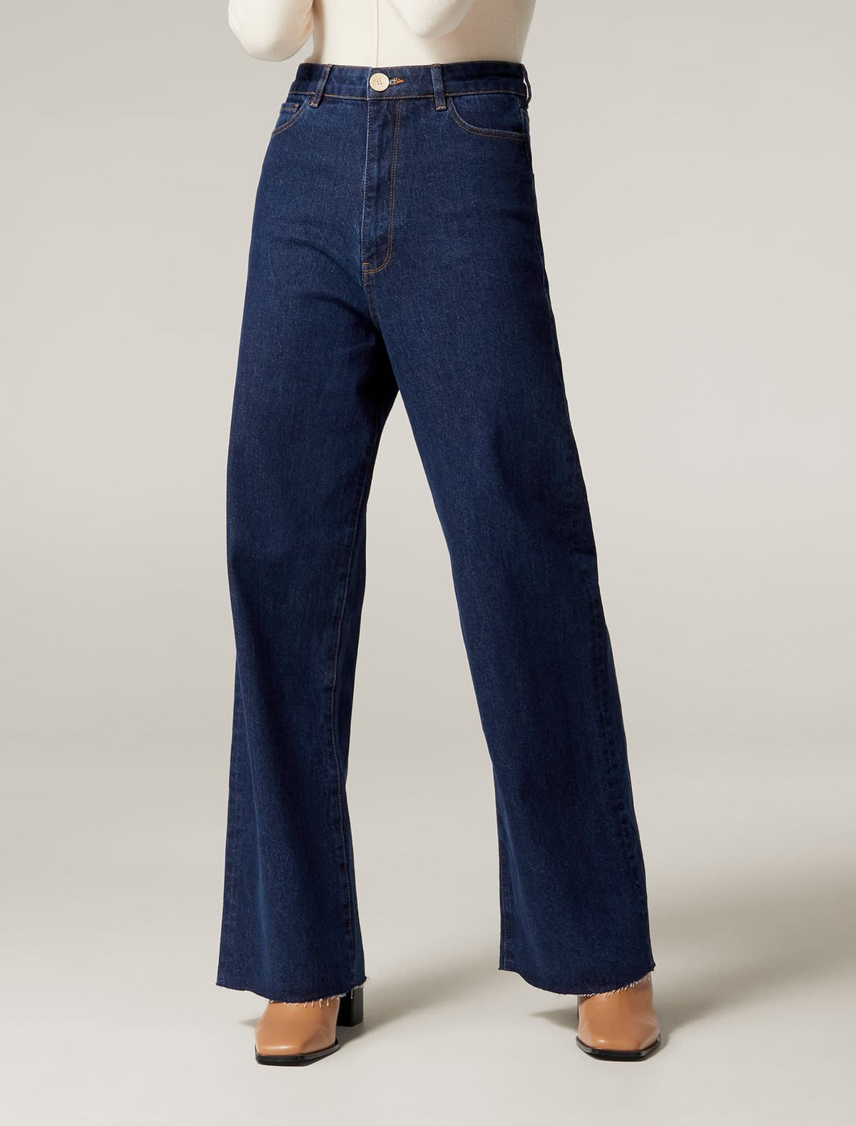 Gia High Rise Wide Leg Jean Lyon Blue