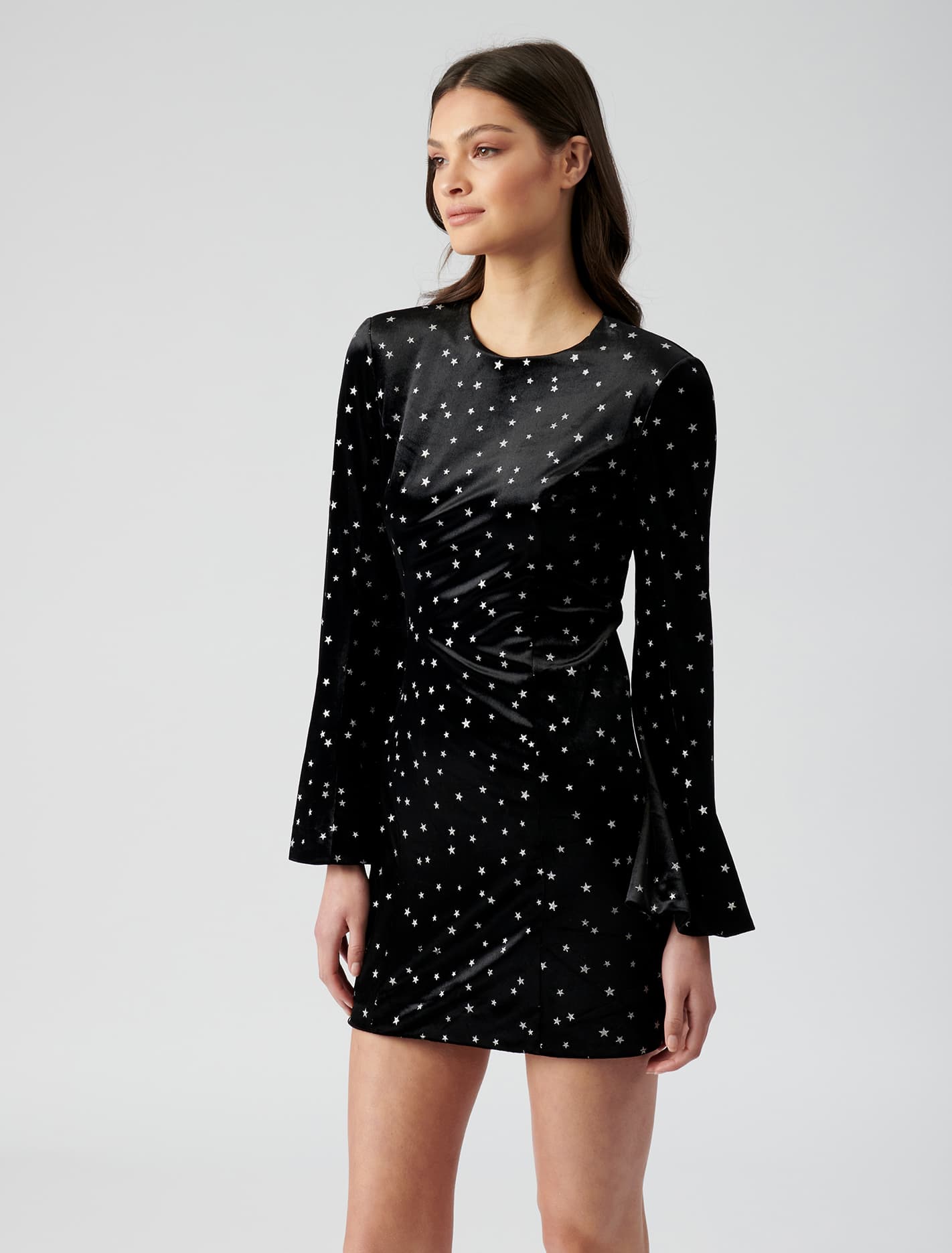 Mardi Star Dress Black Silver Star
