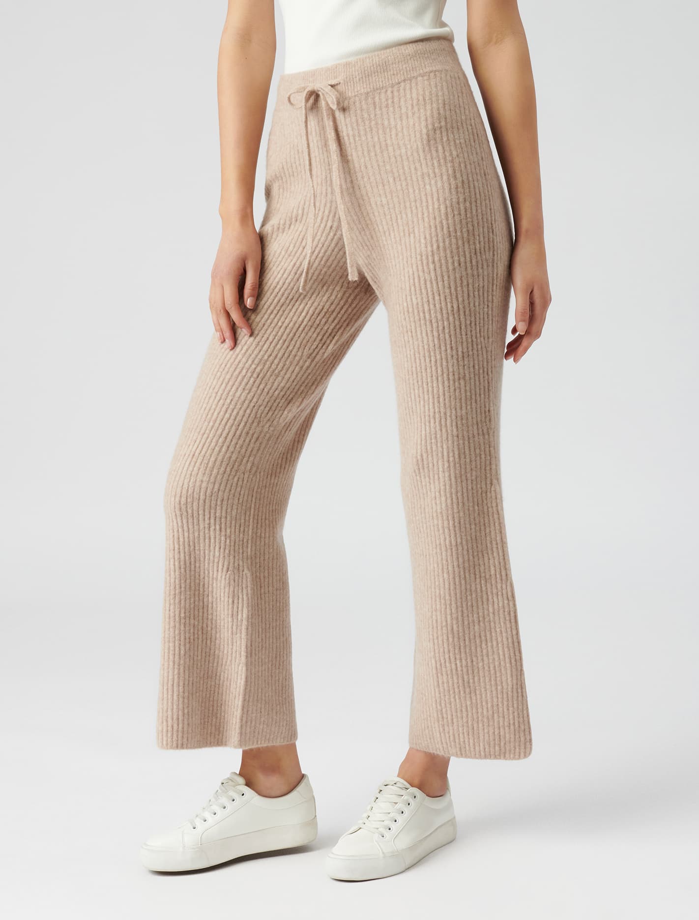 Macie Rib Knit Pant oatmeal