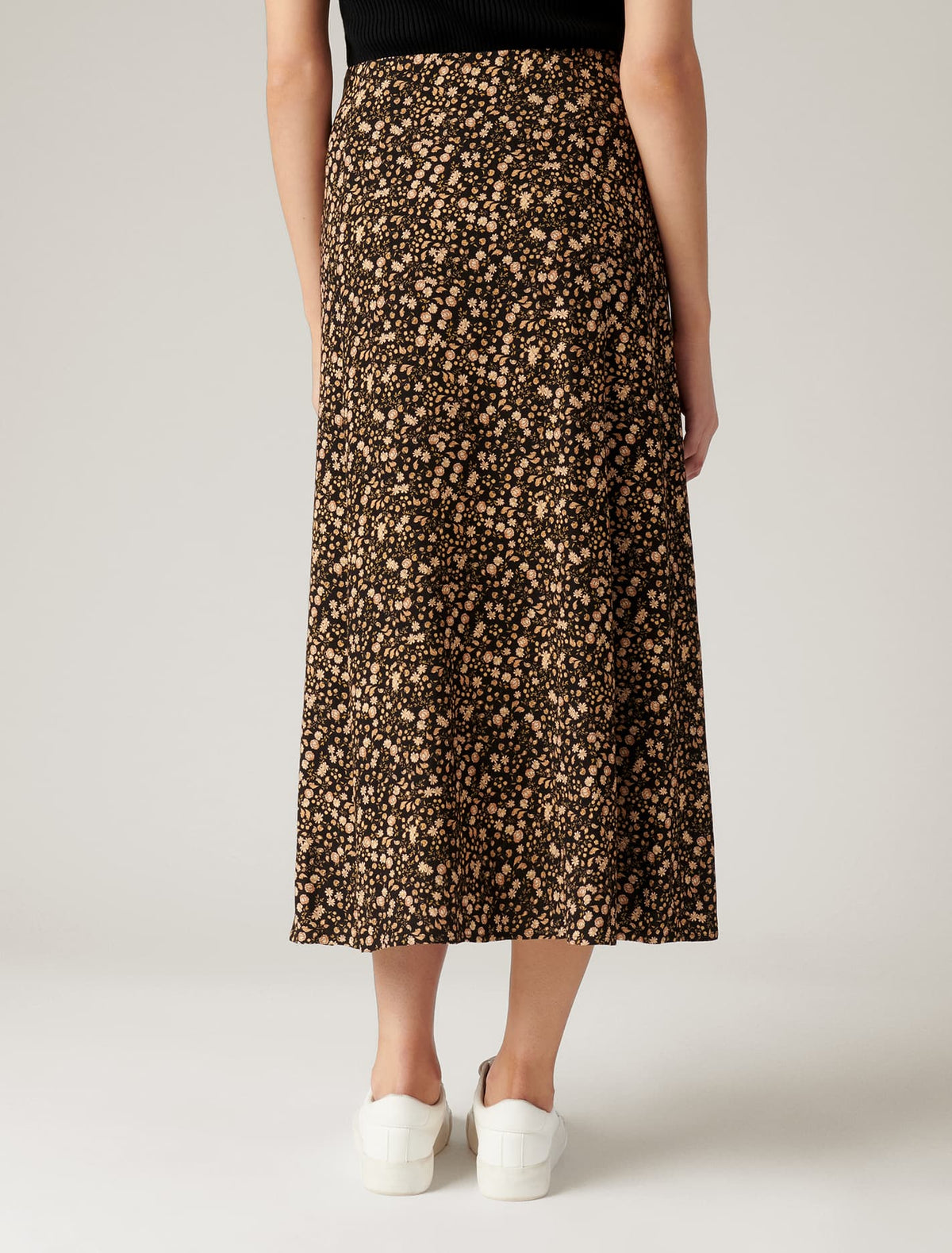 Estelle Column Split Midi Skirt Folklore Ditsy