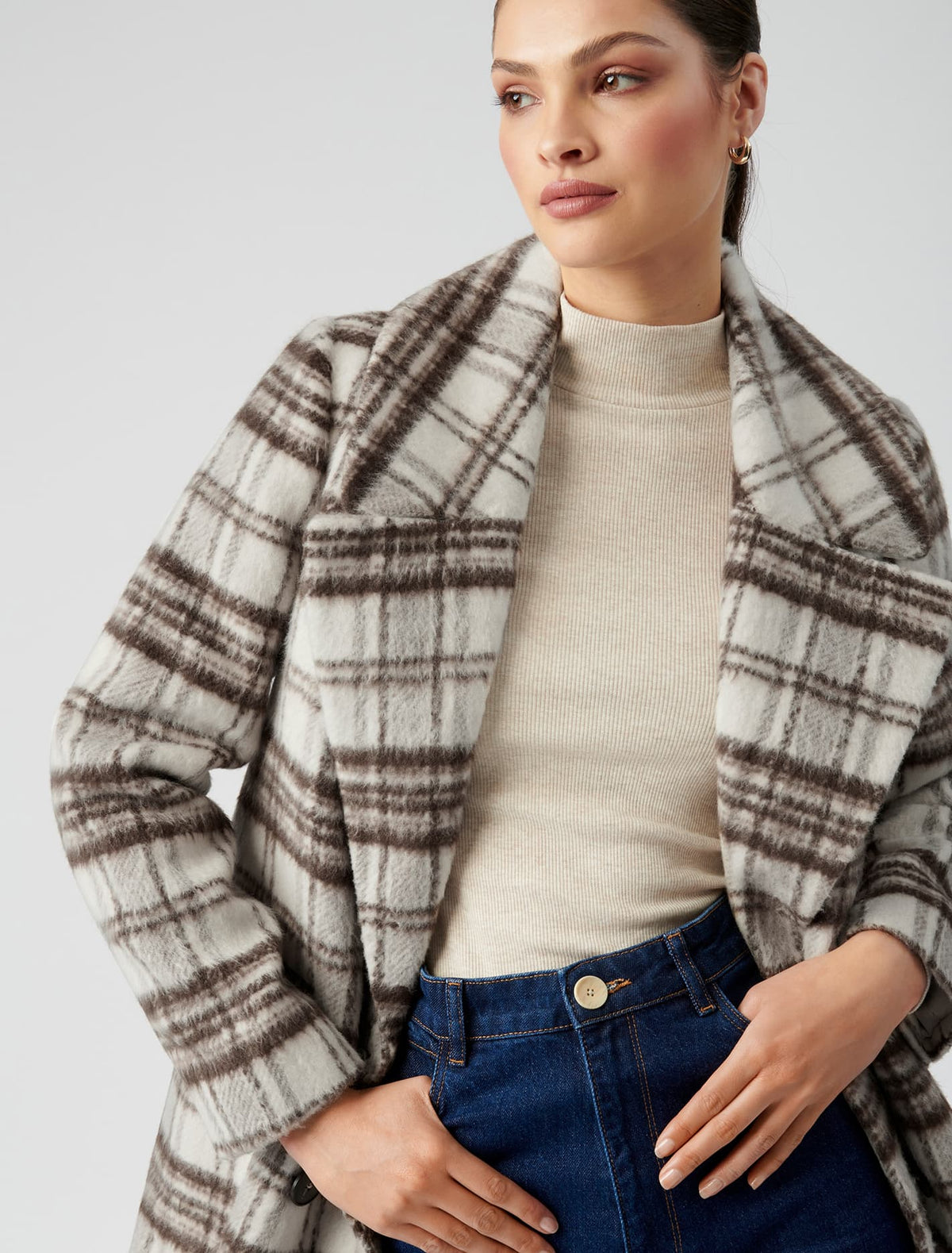 Melissa check coat