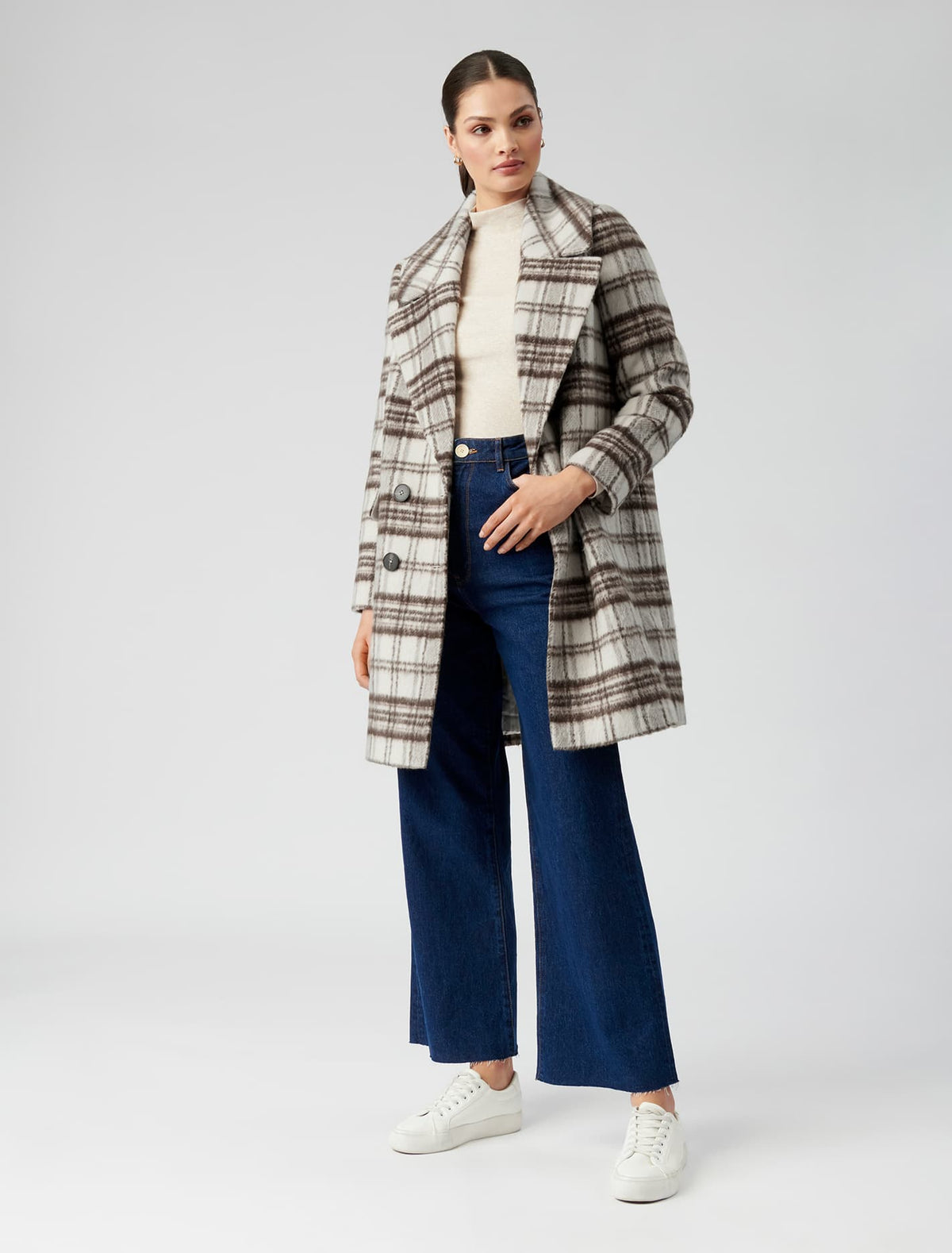 Melissa check coat