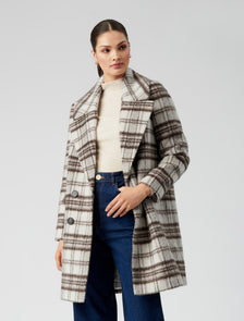 Melissa check coat