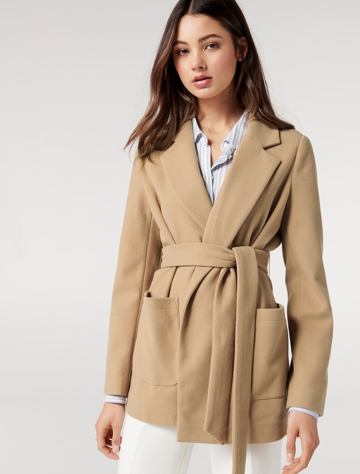 Laura Wrap Jacket Classic Camel