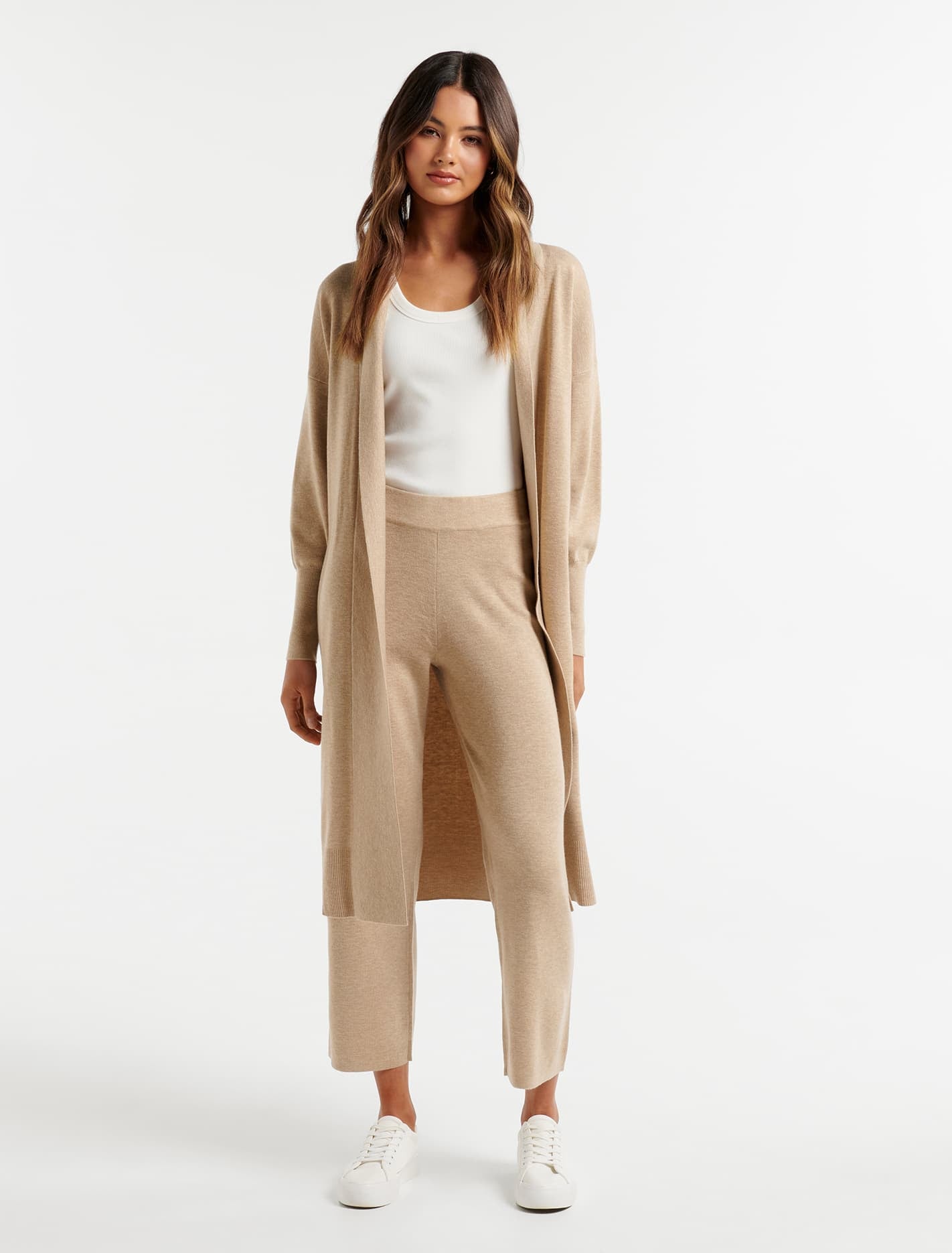 Hailey Clean Knit Pant Soft Camel