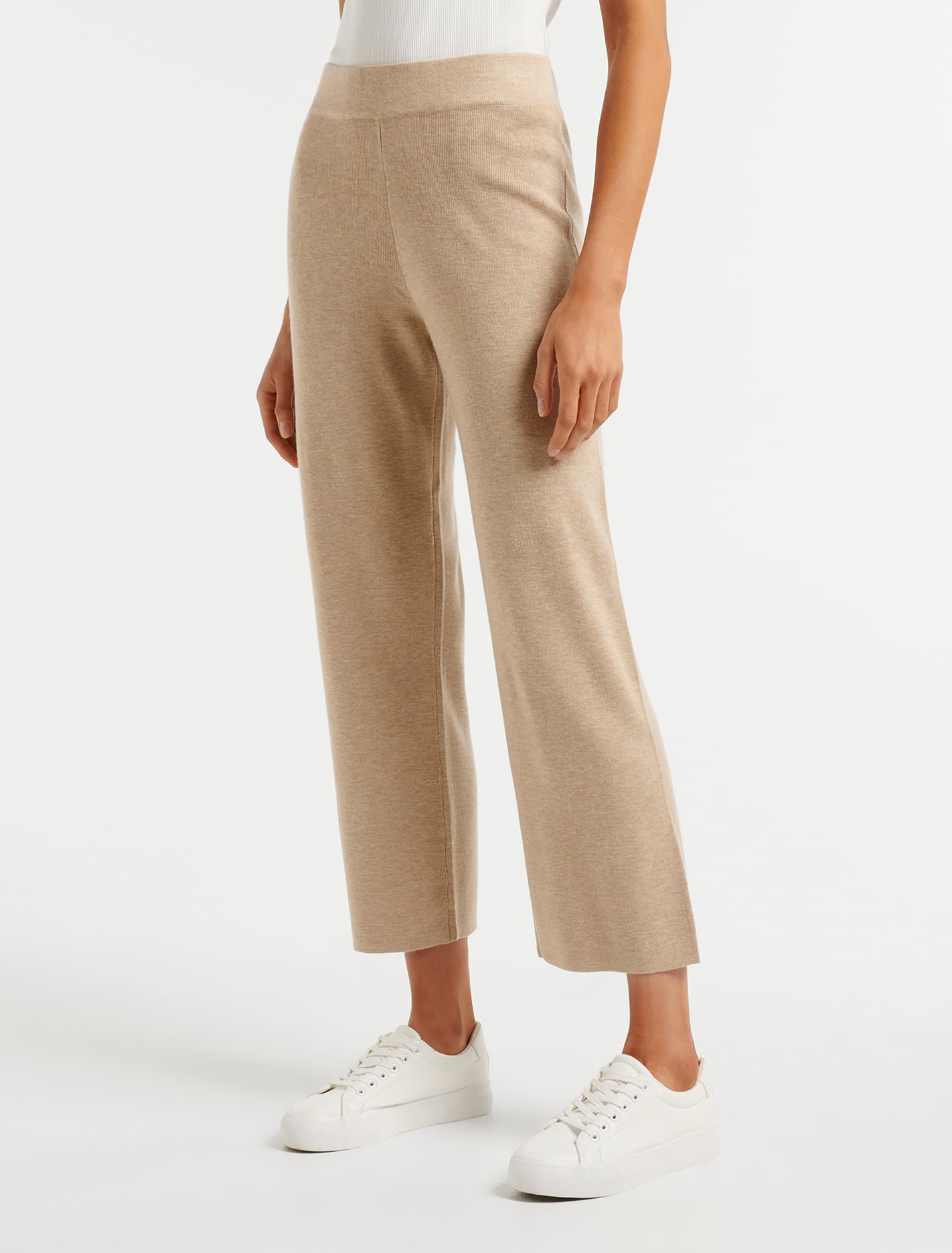 Hailey Clean Knit Pant Soft Camel