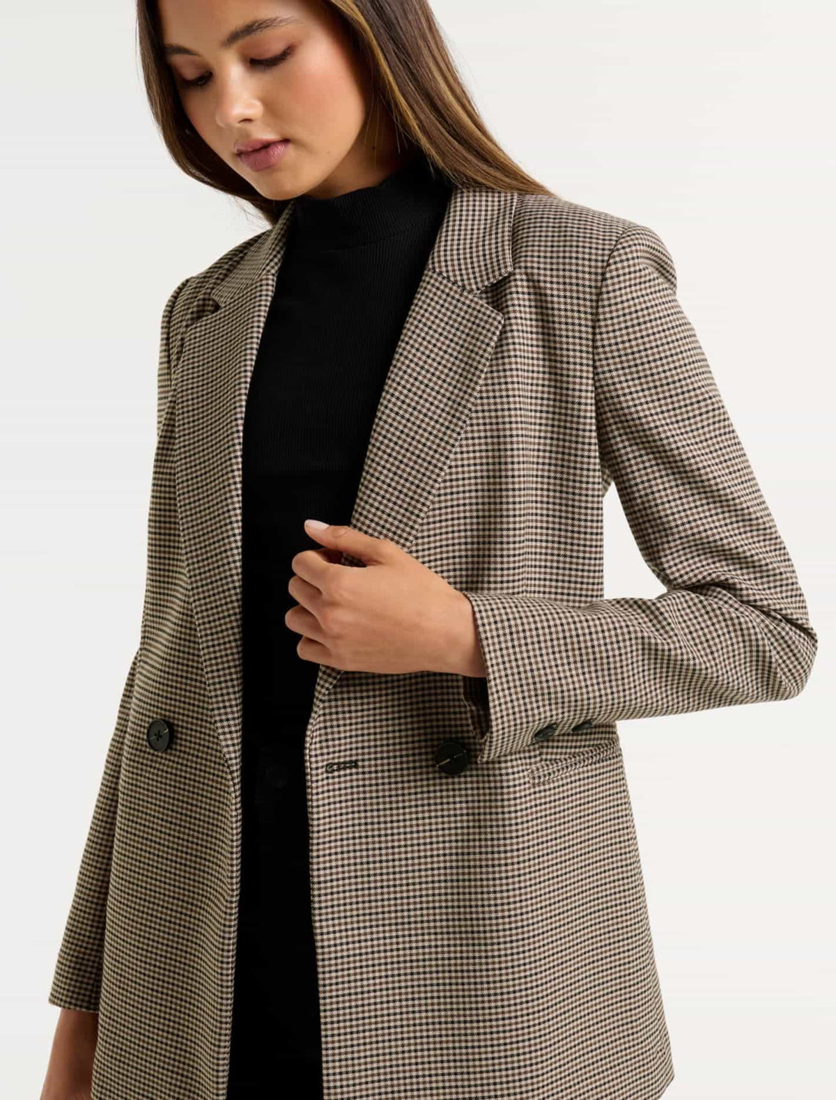 Naomi check blazer